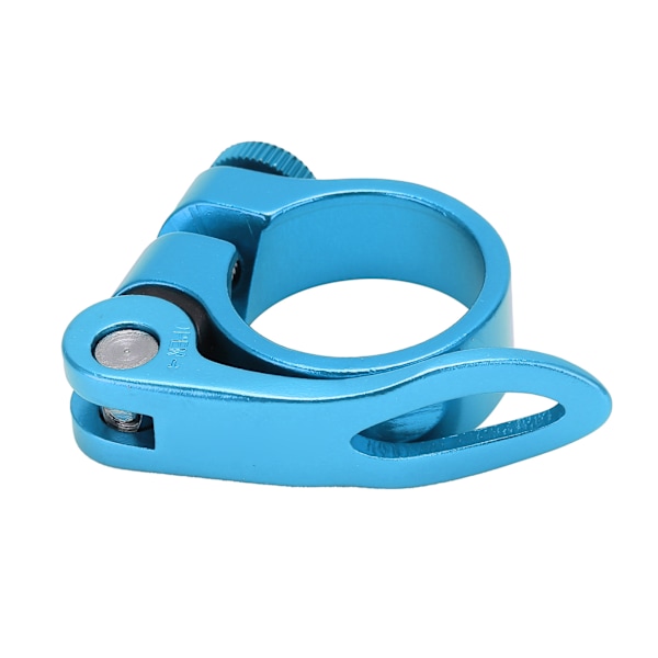 Bike Seats Post Clamp Corrosion Resistant Durable Aluminum Alloy Seats Tube Clip for BicycleBlue