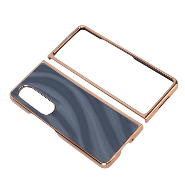 Telefonfodral Nano Galvanisering Reptålig Galaxy Textur Fällbar Telefonskyddande Skal för Samsung Galaxy Z Fold 4 Blå