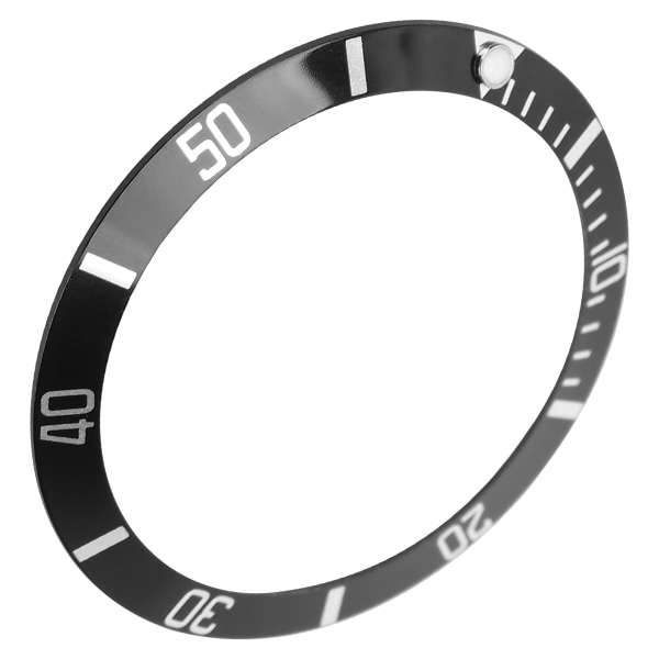 Profesjonelt armbåndsur Bezel Insert Loop Replacement Watch Bezel Insert Ring Accessory Black