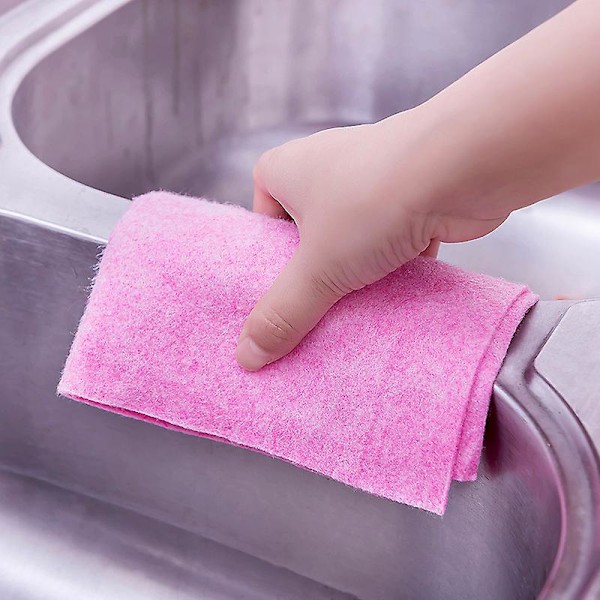 Återanvändbara, icke-slipande rengöringsdukar, 2-pack, 30\"x30\", Rosa, 24-pack