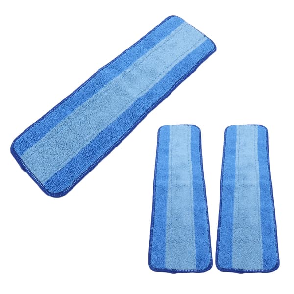 3 STK Våd Tør Dobbelt Anvendelse Moppeklude Refills Genanvendelig Mikrofiber Moppepude til Bona Moppe Gulvrengøring