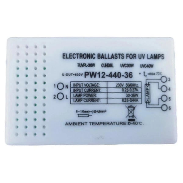 30-36W Elektroniska Ballaster 220V Universell Elektronisk Ballast kompatibel med G23 G10q G5 UV-lampa