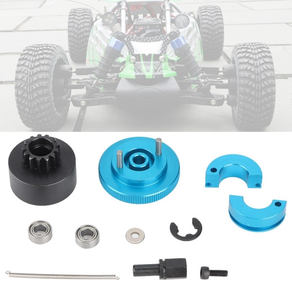 1 set 13T svänghjulshastighetskopplingsvariatorsats Set Passar för 1/10 RC Nitro-motor (blå)