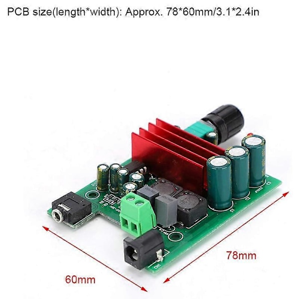 Effektförstärkarkort Högkänslig Mono TPA3116 Subwoofer