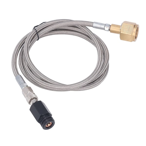 Soda Refill Adapter CO2 Cylinder Cartridge Fill Tank Connector med 60in Slange CGA320 Rustfrit Stålslange