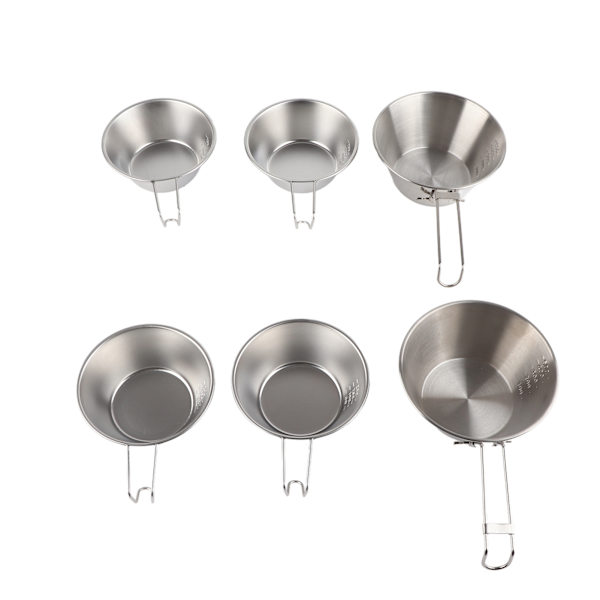 Koreanske tradisjonelle risvinboller 304 rustfritt stål fottur suppebolle for camping backpacking piknik stil 2