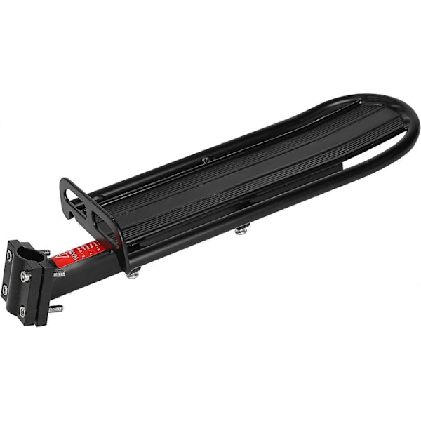 Cykelpakethållare Bak med 9 kg Maxlast, Justerbar Cykelbagagehållare i Aluminiumlegering Snabbkoppling Universal (Svart)