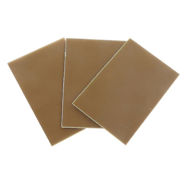 3 stk. 10x15cm Enkeltsidig PCB Kobberkledd Laminatplate FR4 1.5mm For DIY Prosjekter