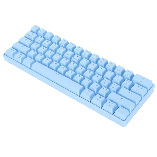 READSON Mekanisk tastatur 61 taster RGB 3 tilstande understøtter trådløs kompakt ergonomisk bred kompatibilitet Gaming tastatur Sort akse krop