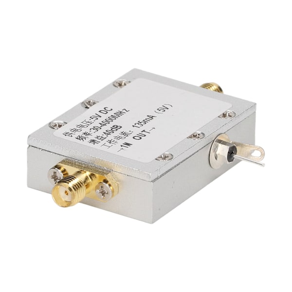 RF-forsterkermodul 30‑4000MHz 40dB aluminiumlegering RF-forsterker med lav støy for fjernkontrollmottaker DC 5V