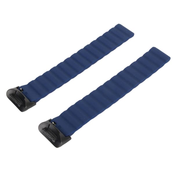 Magnetisk klockarmband justerbart snabbspänne silikon klockarmband tillbehör passar för Fitbit Charge 5 mörkblå