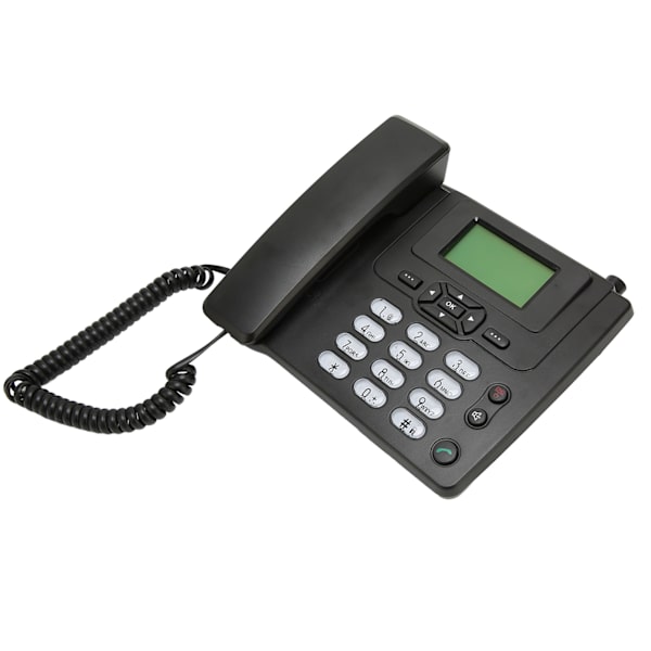 Trådløs telefon multifunksjon store knapper GSM900MHZ 1800MHZ Dual Frequency bordtelefon EU-plugg 100‑240V