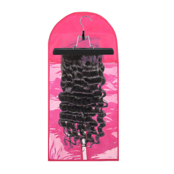 Hair Extensions Carrier Wig Organization Opbevaring Case Tøj Isolation Taske med bøjle