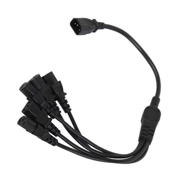 UPS PDU C14 til 5 X C13 strømadapterkabel han til hun 10A 250V Y splitter strømadapterkabel 1,6 fod