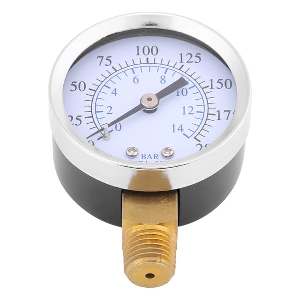 Luftkompressor Tryk / Hydraulisk Måler 1/4\"NPT 0-200PSI 0-14bar Manometer