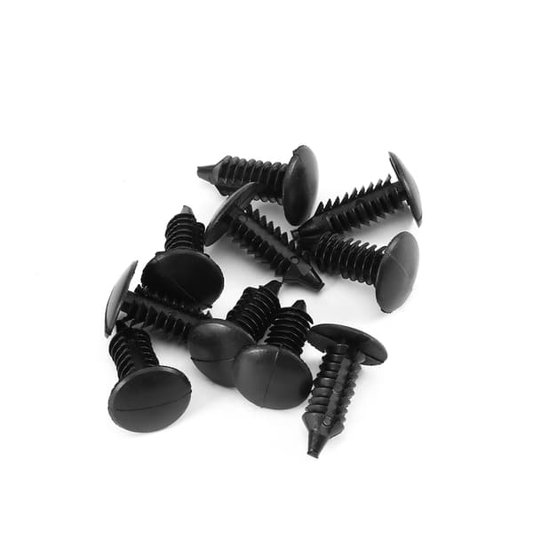 Universal 100x Sorte Nylon Nitter Fastgørelse Kofanger Holder Plastik Clips til Bil