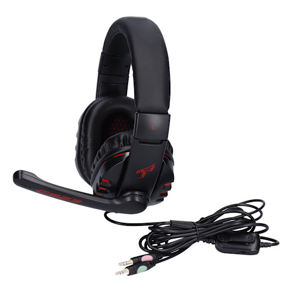 SOMiC G923 -pelikuulokkeet mikrofonilla ja jakajakaapelilla, stereo 3,5 mm:n pistoke PC-kannettavalle älypuhelimelle
