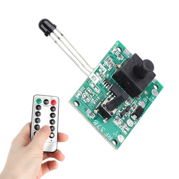 3.7V Solarlampe String Controller Modul Kredsløbskort med Fjernbetjening til Solar String Lights
