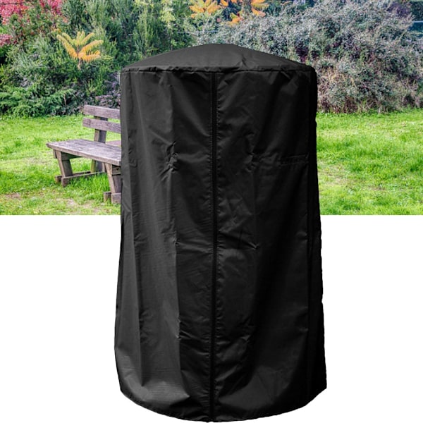 Patio Heater Cover Courtyard Fireplace Waterproof UV Resistant Anti dust Cover Black