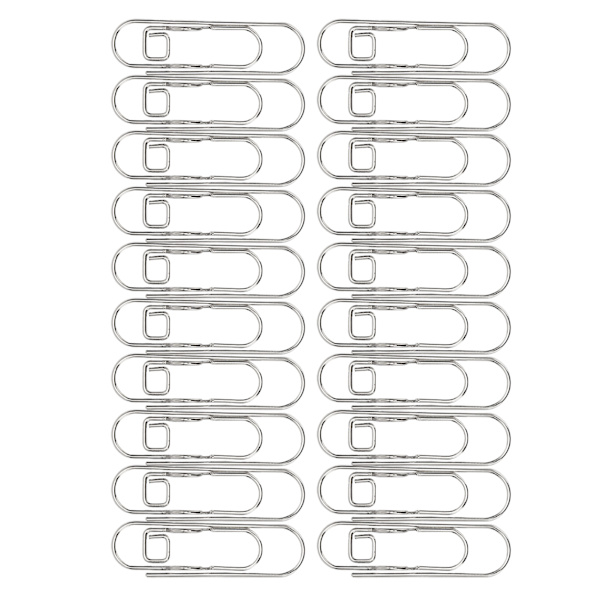 20 stk. metalpenneklips, galvaniseret, rustfrit, multifunktionel penneholderklips, papirclips, kontorartikler til notesbøger