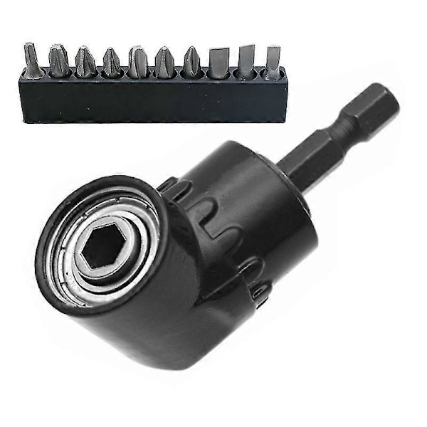105 Graders Hex Shank Skruvmejsel Magnetisk Bit Vinkel Förlängning Vinkel Skruvmejsel Elverktyg Tillbehör Kort