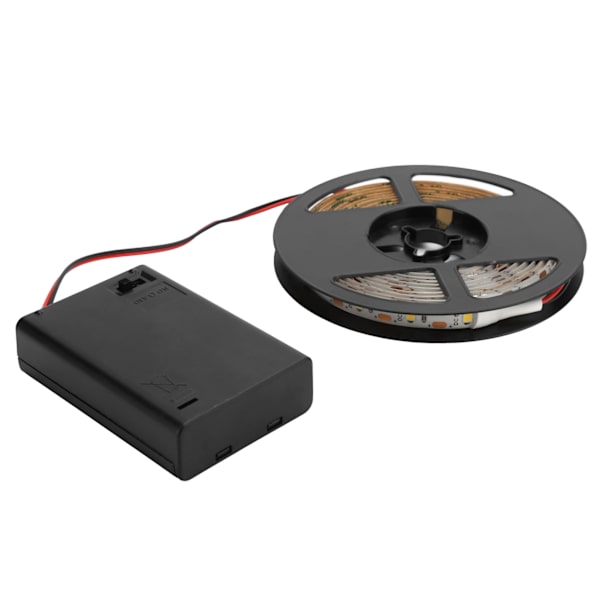 2m 120LED ljusslinga Vattentät Batteridriven Ljusremsa för Hemtrappa Garderob1663072 Kall färg