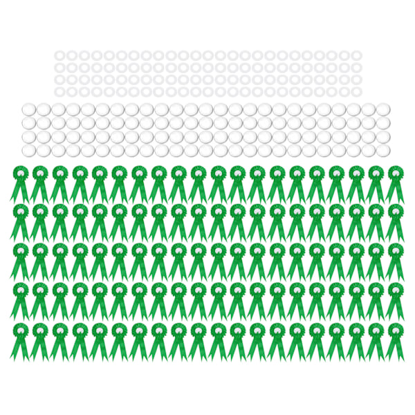 100 sarjan peltipinssinappinappi tyhjät materiaalit juhlat juhlat häätarvikkeet 44mmVihreä