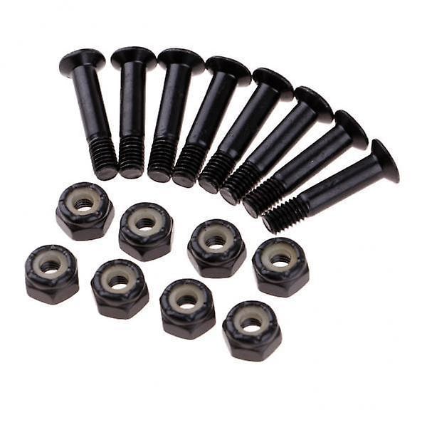 2 x 8 kpl Rullalaudan Longboard Kiinnityspultit Ruuvit Mutterit Laitteistosarja 25mm