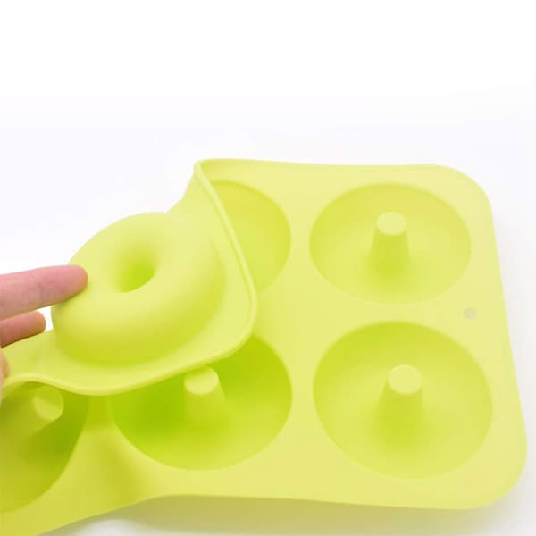 2 st silikondonutformar Non Stick Donut Bakplåt Donut Bakform