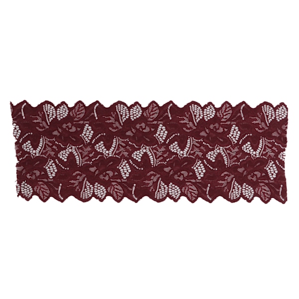 Spetsband DIY Bomulls Nät 16,5 cm Bredd 10 Yards Utsökt Spets Trim för Gardin Kläder Duk Present Dekoration Vinröd