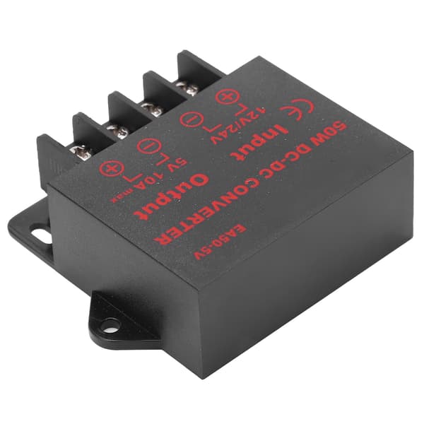Strømomformeradapter DC 24V 12V til 5V 10A spenningsregulator for motoropptaker EA50‑5V