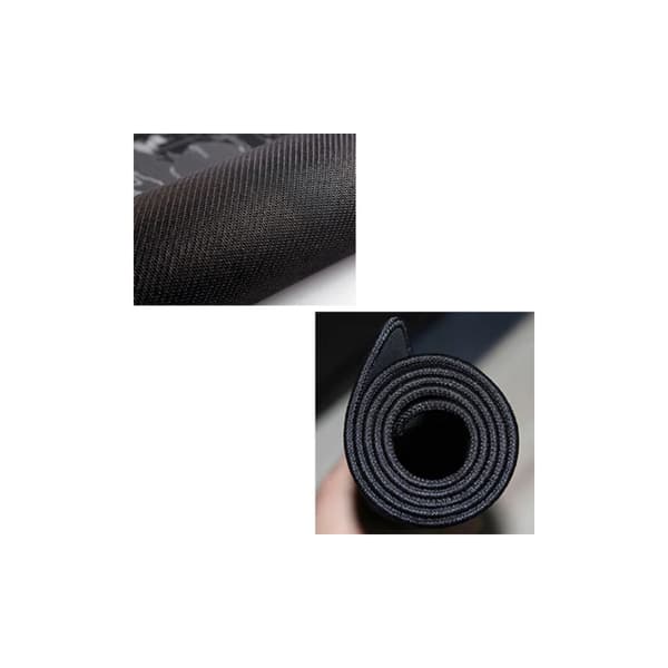 Stor Gaming Musematte - Verdenskartdesign - 80x30cm - Svart