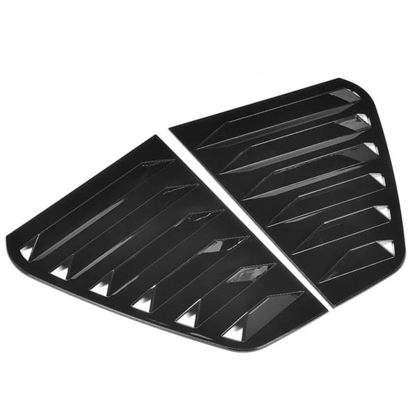 Par sideventil vindusscoop lamelltrim bilmodifikasjon passer til R Mk7/Mk7.5 2013-2020 Glanset svart