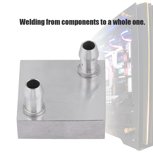 40x40mm vandkøling aluminiumsblok til CPU-radiator flydende vandkøler Ef