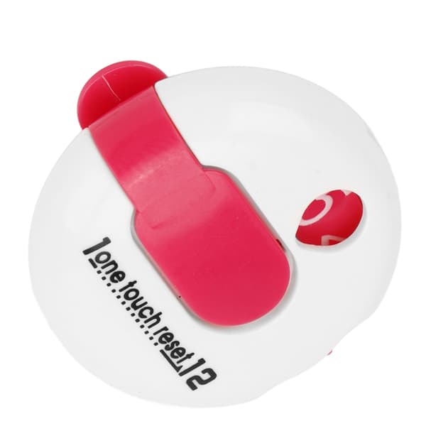 Golf Score Counter Cap Clip Handske Clip One Button Zeroing Golf Tilbehør Konkurrence Counter Hvid og Pink