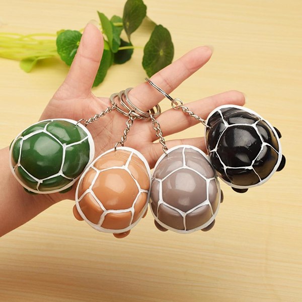 Decompression Artifact Shrink Head Tortoise Squeezing Toy Lovely Durable Vent Decompression Toy for Kids Adult