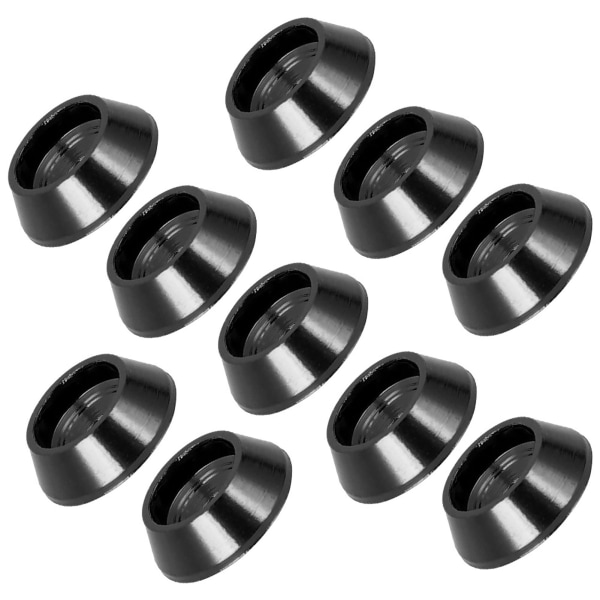 10 stk aluminiumslegeringsskrue Shim Oppgradering Reservedeler Passer for MND90 MN99 MN91 FJ45 (Sort)