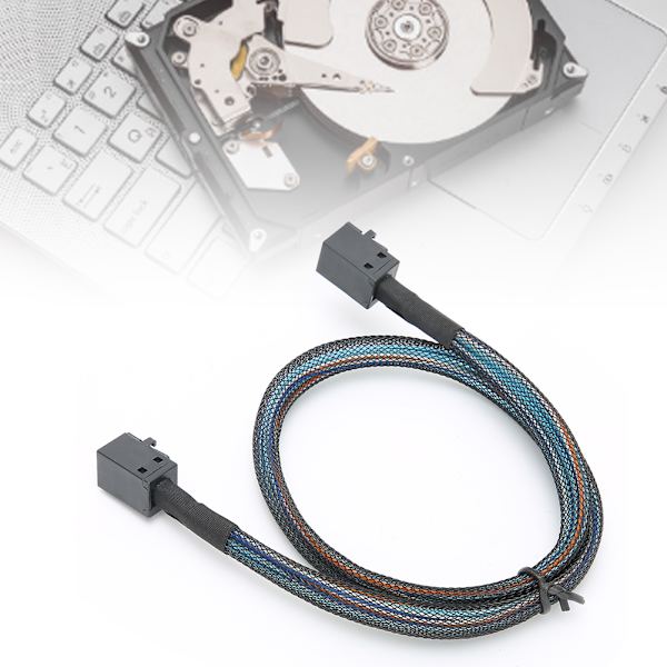 Adapterkabel Datasladd SFF-8643 till SFF8643 H0106 Server Inbyggd Mini SAS HD36P Nylon (1 meter)