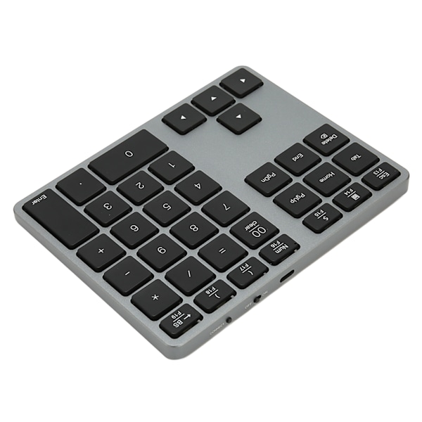 Trådløs talltastatur 35 taster Scissor Switch BT5.0 Aluminium Alloy Case Numerisk tastatur for stasjonær bærbar PC nettbrett