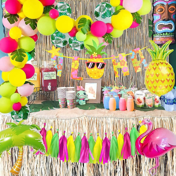 Hawaiisk Tropisk Festdekorasjon, Hawaiisk Tropisk Luau Bursdagsdekorasjon