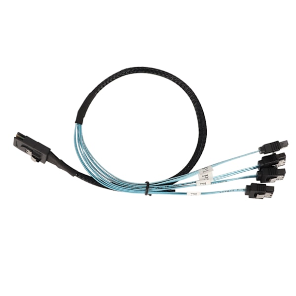 Mini SAS - 4 SATA -kaapeli 7-pin 12 Gbps tinattu kupari kullattu kosketin SFF 8087 - 4SATA -kaapeli pöytätietokoneen koteloon 1 metri / 3,3 jalkaa
