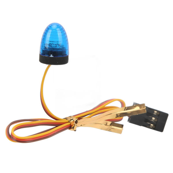 RC-bilalarmeringslys 5 lysmoduser Høy simulering Rund kompakt 10x15mm LED-varsellys for 1/10 RC-bil Blå