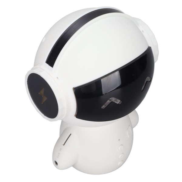 M10 Robot Smart Bluetooth-højttaler Bærbar Mini Smart Robot-højttaler Support Hukommelseskort Afspilning AUX-indgang MP3-afspilning Hvid