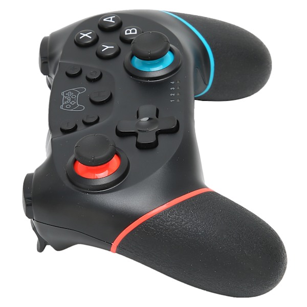 Bluetooth 6-akset spillkontroller trådløs spillkontroll joystick for Windows-datamaskin venstre blå høyre rød