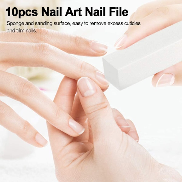 10 st professionella nagelbuffer slipblockar nagelfilar nagelkonst tips verktyg