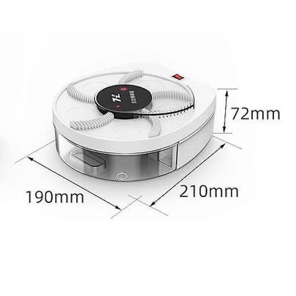 Elektrisk Fluefanger - 360° Aftagelig Hængende Fluefanger, USB-opladning (Hvid)
