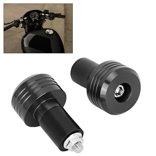 Motorcykel Styrgreb End Aluminiumspropper Moto Slider Tilbehør (Sort)