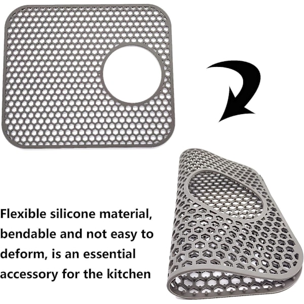 Silikon Diskho Bottenmatta 34,49*29,46*0,89cm
