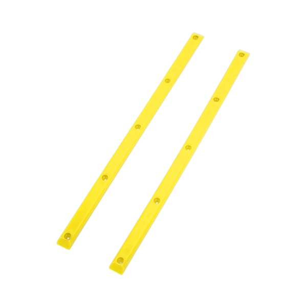 Rib Bones Rails - Slitestående, slitesterke, stabile, fleksible, blanke longboard-rails i gult