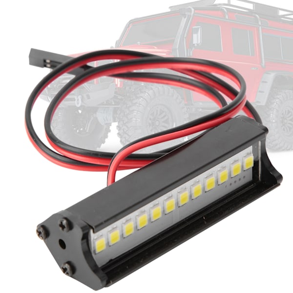 12 kpl LED 1/10 RC kirkas ajovalo malli auton valonheittimet 5V-7.4V